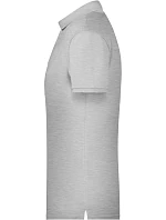 Pánské piqué polo z bio bavlny 02. grey heather model 22437792 - Daiber Pánské piqué polo z bio bavlny 02. grey heather model 22437792 - Daiber