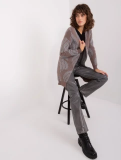 Sweter AT SW model 19014842 ciemny brązowy - FPrice