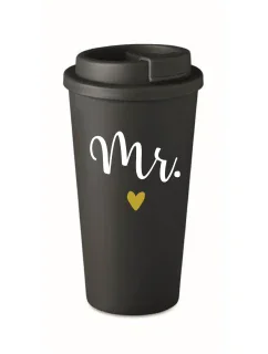 MR. - čierny termohrnček 475 ml