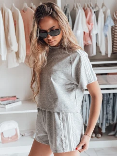 Dámská tepláková souprava LOVE SPORT šedá Dstreet model 21988899 - FashionStreet