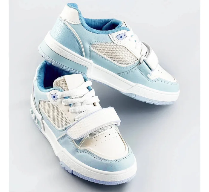 Svetlo modro-biele dámske dvojbaravné tenisky "adidasky" (AD-585) Svetlo modro-biele dámske dvojbaravné tenisky "adidasky" (AD-585)