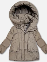 Dámska páperová bunda S'West Oversize Beige (B8539-12)