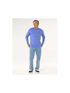 Pánske tričko RIP CURL Fade Out Icon L/S Tee, modré