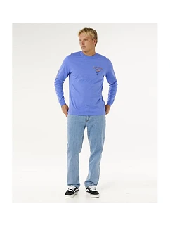 Koszulka męska RIP CURL Fade Out Icon L/S Tee niebieska