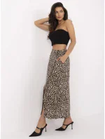 Spódnica model 21116910 brązowy - FPrice Spódnica model 21116910 brązowy - FPrice