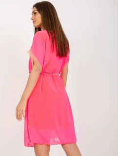 Šaty DHJ SK 1508.12 fluo ružová