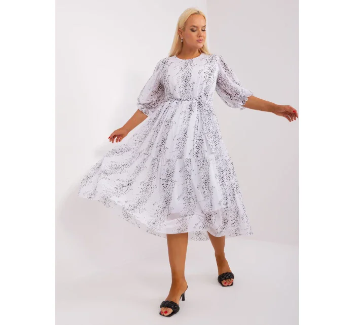 LK SK 509344 šaty.37 biele a čierne LK SK 509344 šaty.37 biele a čierne