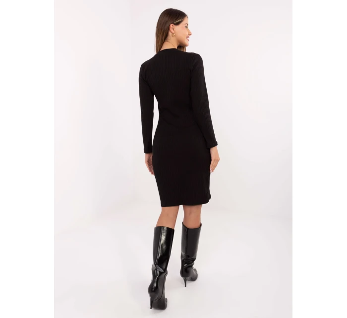 Sukienka RV SK model 21768535 czarny - FPrice Sukienka RV SK model 21768535 czarny - FPrice