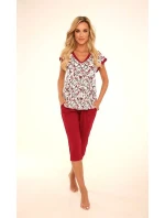 Dámske pyžamo DE LAFENSE 491 Mia kr / r 3XL