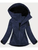Tmavomodrá dámska zimná bunda klokanka (b2361) Tmavomodrá dámska zimná bunda klokanka (b2361)