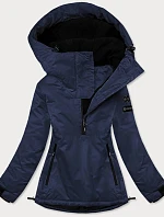 Dámska zimná bunda klokanka tmavomodrá (b2361)