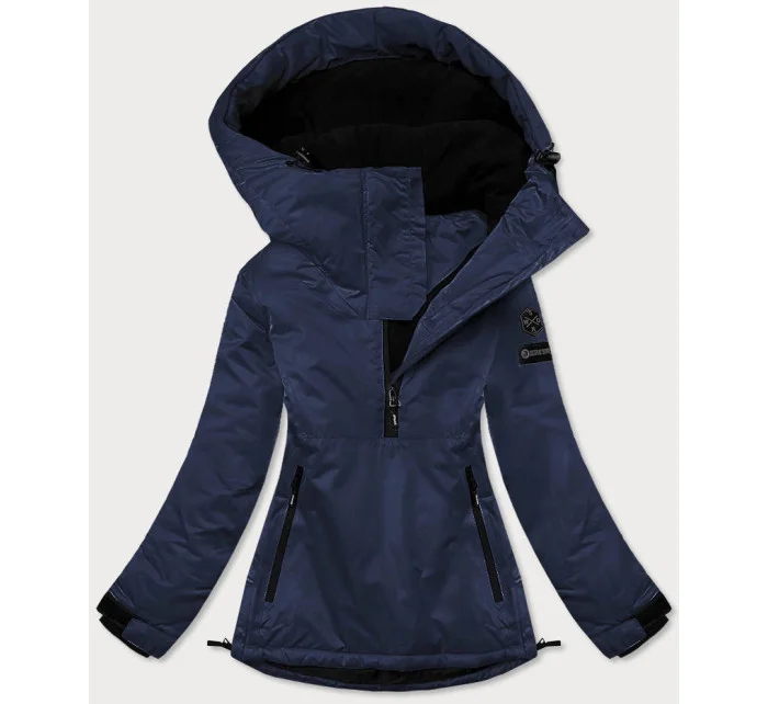Tmavomodrá dámska zimná bunda klokanka (b2361) Tmavomodrá dámska zimná bunda klokanka (b2361)