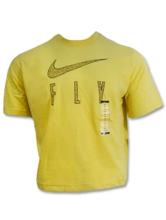 Dámske tričko Nike Dri-FIT Swoosh Fly Boxy Wmns Lemon Wash - DV2373-753