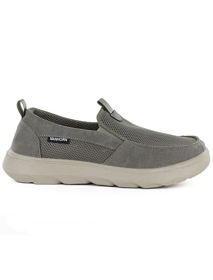 Pánské khaki polobotky slipon model 22116077 - VanHorn