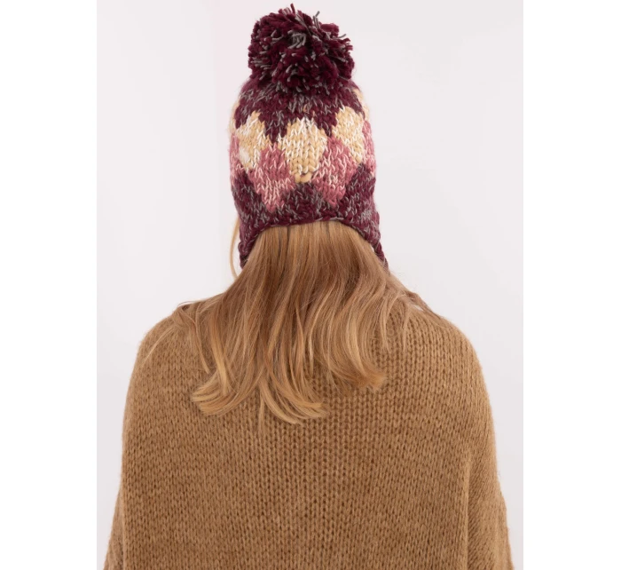 Czapka AT CZ model 20752311 bordowy - FPrice