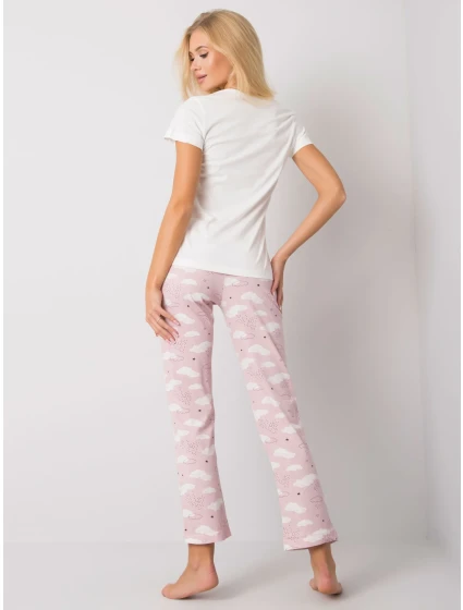 Pyžamo BR PI 3256 biele a ružové