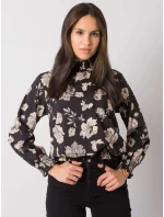 Blúzka DHJ BZ 8501.79 čierna a béžová Blúzka DHJ BZ 8501.79 čierna a béžová