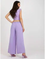 Spodnie DHJ SP model 18543378 jasny fioletowy - FPrice Spodnie DHJ SP model 18543378 jasny fioletowy - FPrice
