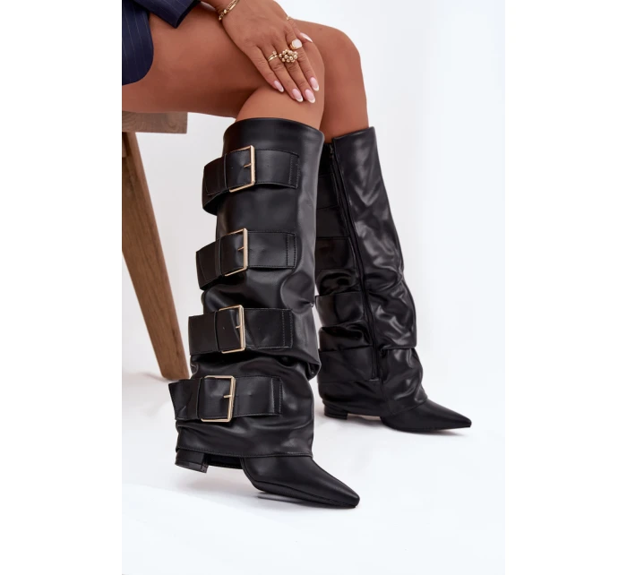 Topánky na podpätku model 217204 Krok vo veľkom štýle