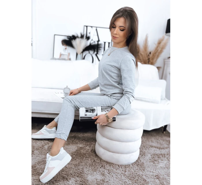 MILIAN dámská tepláková souprava světle šedá Dstreet model 21967780 - FashionStreet