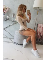 Body s potlačou pištole béžovej