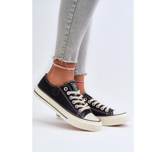 Nízké Dámské Tenisky Big Star model 21654809 Černé - Big Star Shoes Nízké Dámské Tenisky Big Star model 21654809 Černé - Big Star Shoes