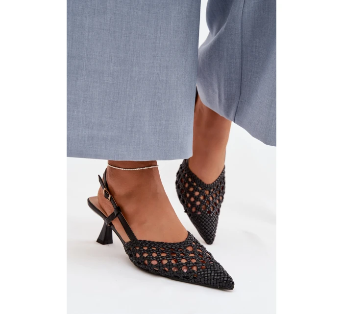 Dámské Sandály na Podpatku Černé model 22027878 - Boto