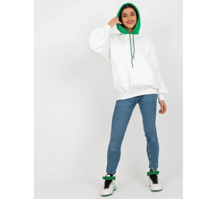 Mikina EM BL 696.68 bielo zelená Mikina EM BL 696.68 bielo zelená