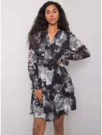 Šaty TW SK BI 1029.76 sivé čierne Šaty TW SK BI 1029.76 sivé čierne