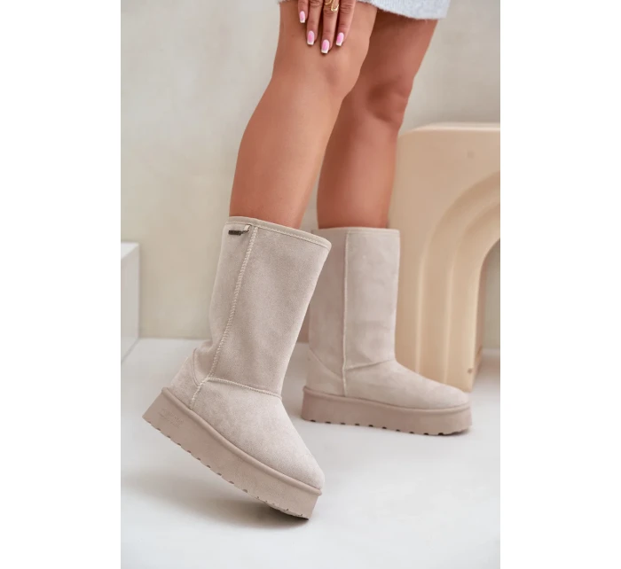 Snežnice s vysokou platformou Big Star OO274894 Light Beige Snežnice s vysokou platformou Big Star OO274894 Light Beige