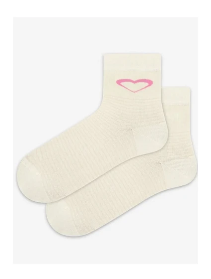 TENKÉ PONOŽKY FARBA 2-6 ROKOV DIEVČATÁ OFF WHITE 21-23