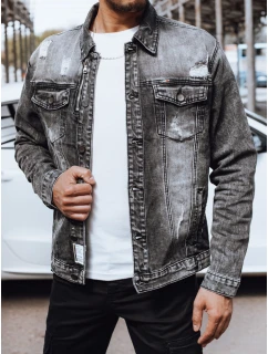 Pánska džínsová bunda čierna FashionStreet TX4696