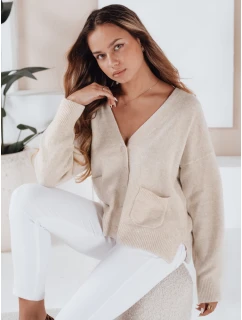 Dámský svetr ecru Dstreet model 21990990 - FashionStreet