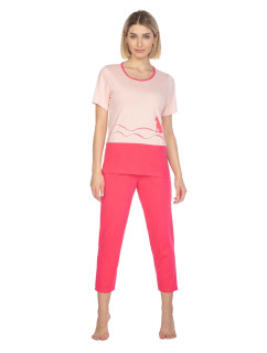 Dámske pyžamo 663 ružové plus - REGINA