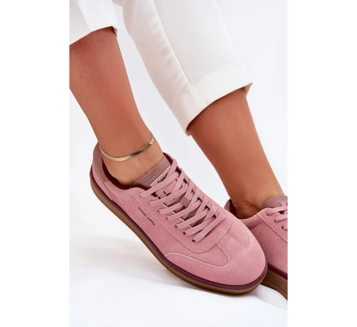 Semišové Dámské Tenisky Daniel  Růžové model 21703337 - Daniel Lopez Just Dare