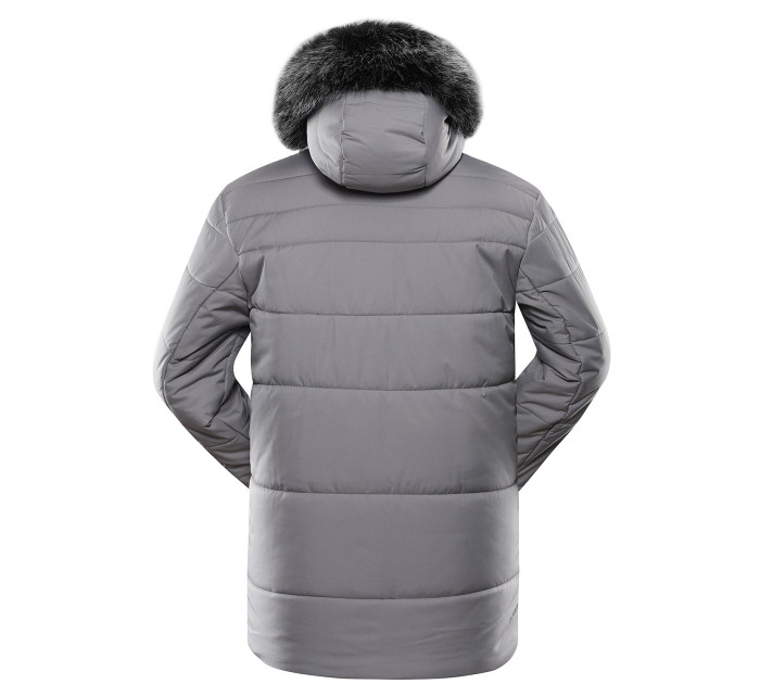 Pánska zimná bunda s membránou ptx ALPINE PRO LODER frost gray