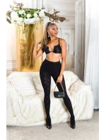 Dámské sexy punčocháče s puntíky černé model 20113384 - In-style Fashion Dámské sexy punčocháče s puntíky černé model 20113384 - In-style Fashion