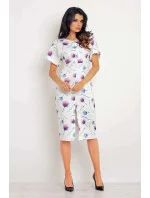 Dámske šaty M102 fialové kvety - Infinite You Š Dámske šaty M102 fialové kvety - Infinite You Š