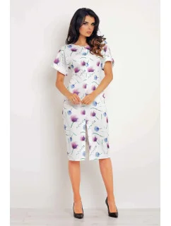 Dámske šaty M102 fialové kvety - Infinite You Š