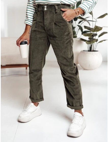 Dámské kalhoty tmavě zelené Dstreet model 21981292 - FashionStreet