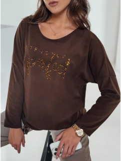 Dámska oversize blúzka PERFSTYLE chocolate FashionStreet RY2667