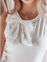 Dámské tričko bez ramínek s mašlí bílé Dstreet model 21984229 - FashionStreet