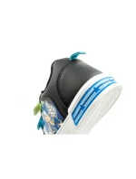 Detské športové topánky Leomil Sonic ľahké tenisky na suchý zips čierne