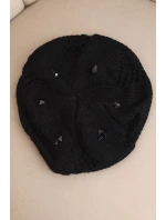 Dámská zimní čepice z vlny s a prodlouženými stranami fialová model 21865220 - K-Fashion