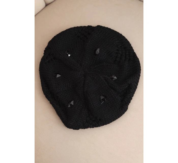 Dámská zimní čepice z vlny s a prodlouženými stranami fialová model 21865220 - K-Fashion