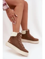Dámské zimní boty s kožíškem model 21725170 hnědé - Lee Cooper Dámské zimní boty s kožíškem model 21725170 hnědé - Lee Cooper