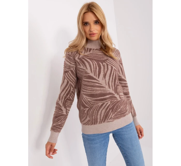 Sweter AT SW model 18900712 brązowy - FPrice Sweter AT SW model 18900712 brązowy - FPrice