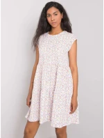 Šaty model 17614718 bílá růžová - FPrice Šaty model 17614718 bílá růžová - FPrice