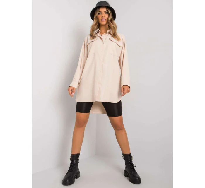 EM košeľa KS 678.57 svetlo béžová