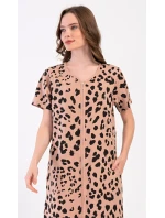 Dámske šaty s krátkym rukávom Leopard Home